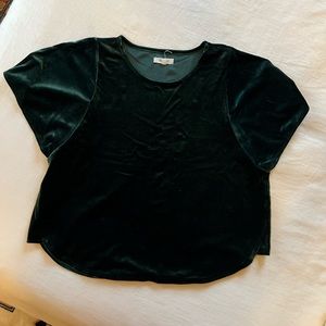 Green  Velvet Madewell Blouse